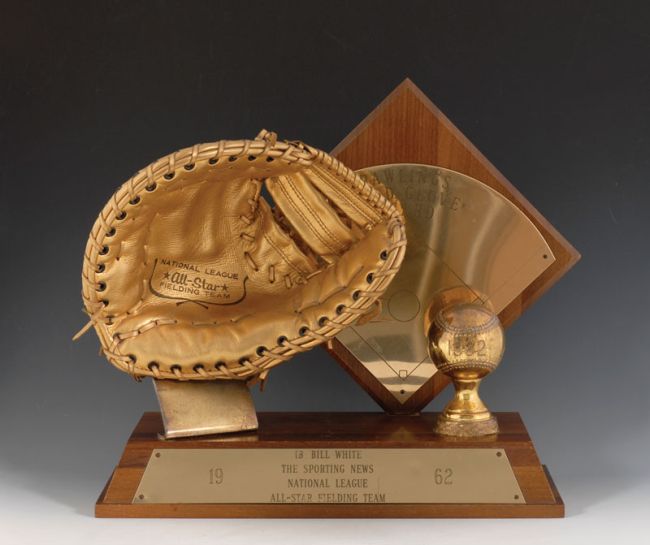 1962 Gold Glove Award Bill White